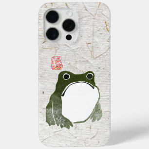Coque iPhone 15 Pro Max Grumpy Grenouille japonaise crapaud 19ème siècle