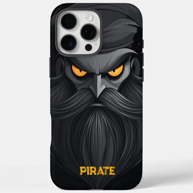 Coques Case-Mate iPhone Grumpy Pirate Portrait (Verso)