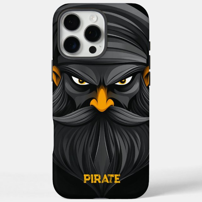 Coques Case-Mate iPhone Grumpy Pirate Portrait (Verso)