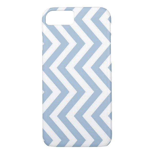 Coques Case-Mate iPhone Grunge bleu-clair Chevron texturisé (Dos)