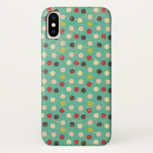 Coque iPhone X Grunge Motif Pois
