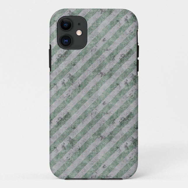Coques Case-Mate iPhone Grunge Vert Diagonale (Dos)