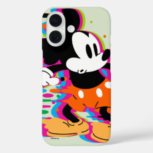 Coque Pour iPhone 16 Guerre de peinture de Mickey Mouse à distorsion