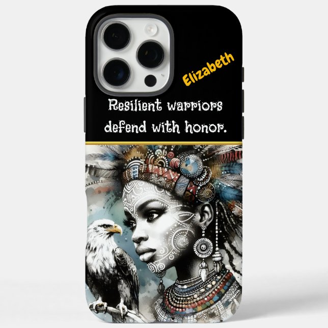 Coques Case-Mate iPhone Guerrier plumé avec un aigle royal (Verso)