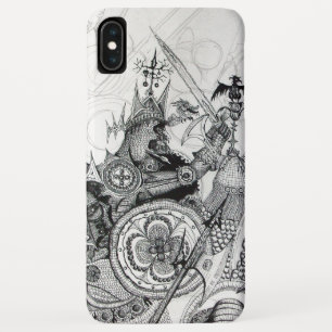 Coque Pour iPhone XS Max GUERRIÈRES GOTHIQUES Imaginaire noir blanc