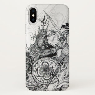 Etui iPhone Case-Mate GUERRIÈRES GOTHIQUES Imaginaire noir blanc