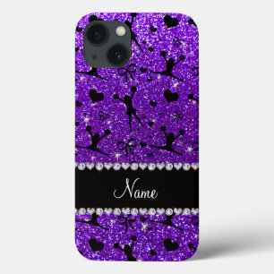 iPhone 13 Case Guillemet de parties scintillant violet indigo de 