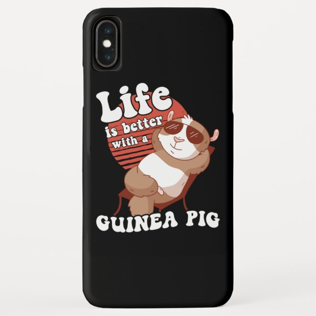 Coques Case-Mate iPhone Guinée Cochon Chilling La vie mieux (Dos)