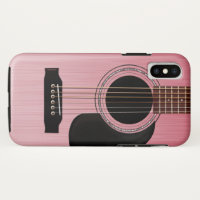 Guitare acoustique de rose de rose