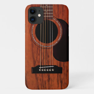Coque Case-Mate Pour iPhone Guitare acoustique supérieure d'acajou