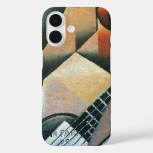 Coque Pour iPhone 16 Guitare (Banjo) et lunettes, Juan Gris, Art Vintag