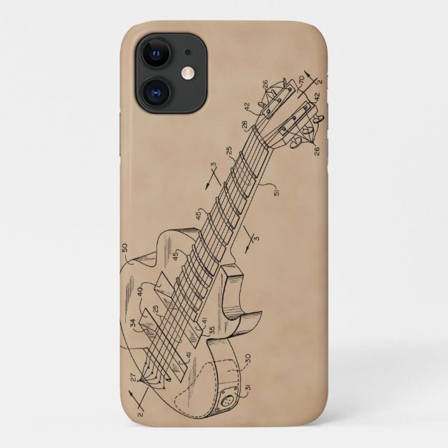 Coques Case-Mate iPhone Guitare électrique (Dos)