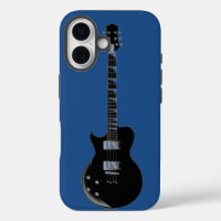 Guitare électrique Bleu Black Pop Art