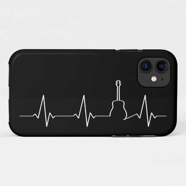 Coques Case-Mate iPhone Guitare Heartbeat (Dos (Horizontal))