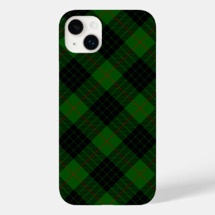 Coque Pour iPhone 14 Plus Gunn tartan vert noir plaid