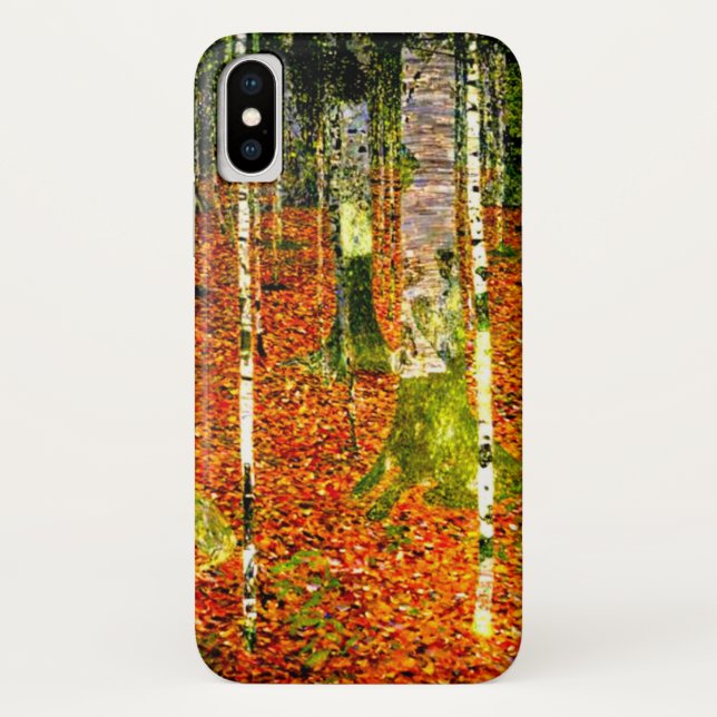 Coques Case-Mate iPhone Gustav Klimt Birch Trees (Dos)
