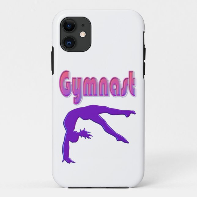 Coques Case-Mate iPhone Gymnaste Power Tumbling Purple Metallen (Dos)