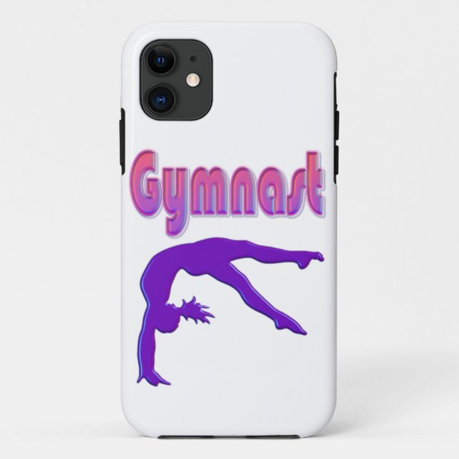 Coques Case-Mate iPhone Gymnaste Power Tumbling Purple Metallen (Dos)