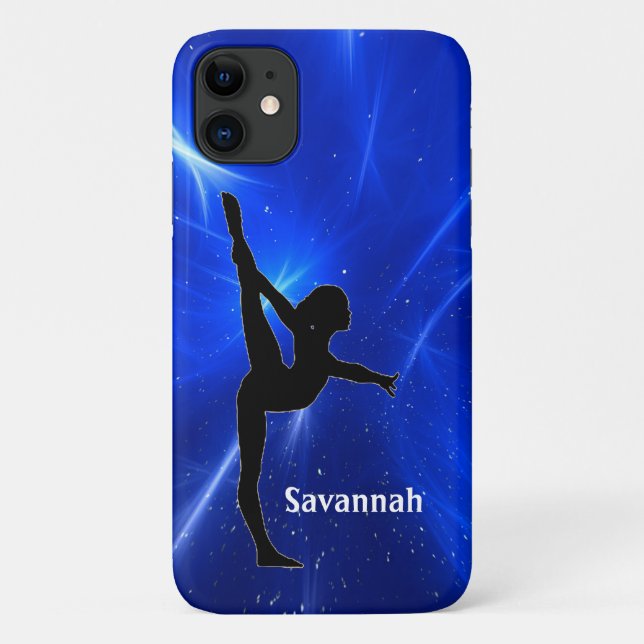 Coques Case-Mate iPhone Gymnastique Blue Abstrait Coque-coque iphone Mate (Dos)