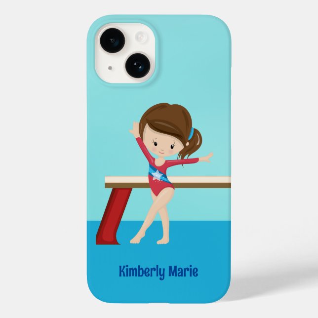 Coques Case-Mate iPhone Gymnastique mignonne fille Gymnaste personnalisée  (Verso)