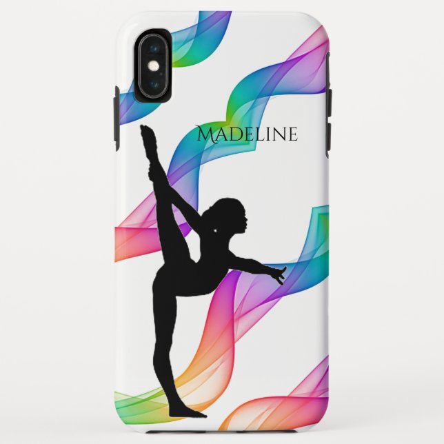 Coques Case-Mate iPhone Gymnastique Swirl Cellule Boîtier pour Gymnaste (Dos)
