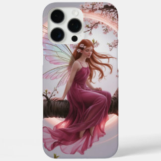Coques iPhone 16 Pro Max Hada mágica entre flores de cerezo – Ilustración d