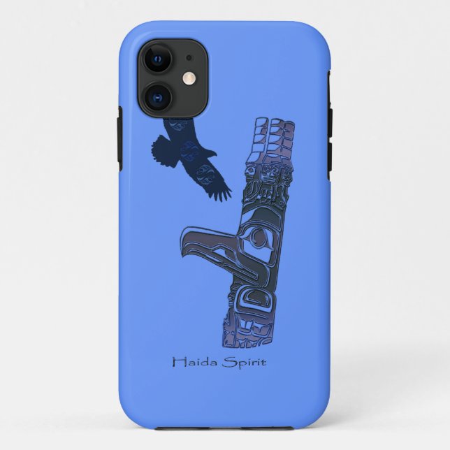 Coques Case-Mate iPhone Haida Eagle & Totem Pole Art autochtone (Dos)
