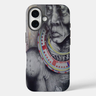 Coque Pour iPhone 16 Hakuna Matata avec des lions et Masai.jpg