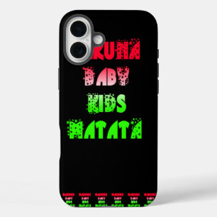 Coques iPhone 16 Plus Hakuna matata Baby Kids Venin amazing color