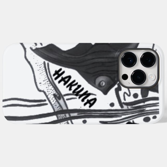 Coques Case-Mate iPhone Hakuna Matata Fish Art Imprimer (Verso (horizontal))