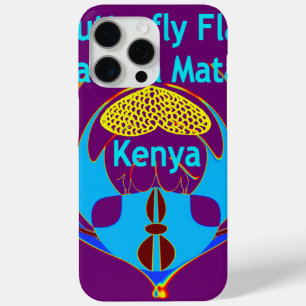Coque iPhone 15 Pro Max "Hakuna Matata Kenya" Papillon Art Imprimer/Graphi