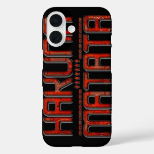 Coque Pour iPhone 16 Hakuna Matata Red Stars Techno