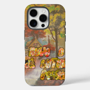 iPhone 16 Pro Case Hakuna vintage frais Matata ont un Autum frais Sea