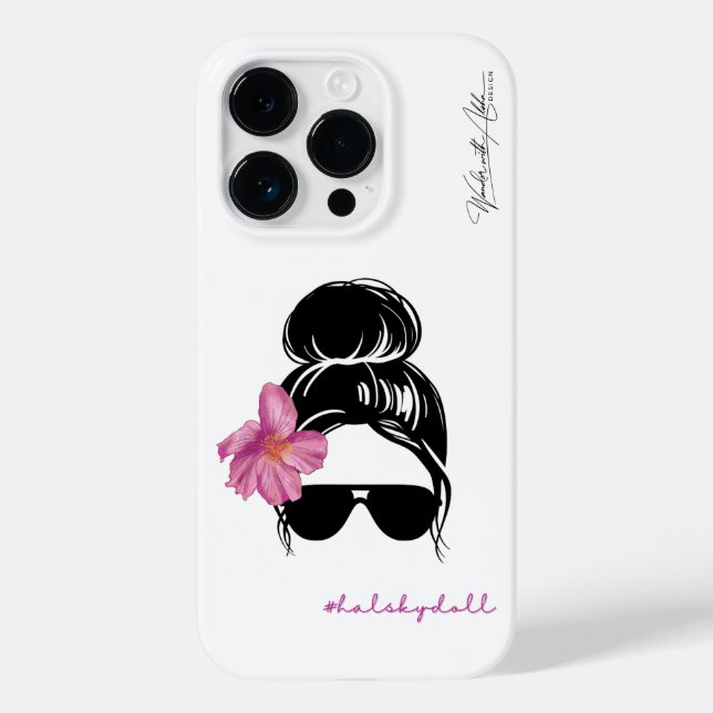 Coques Case-Mate iPhone HAL Sky Doll Hibiscus by Wander With Aloha (Verso)