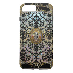 Coque Case-Mate Pour iPhone Halleesham Elegant Damask Monogramme Plus