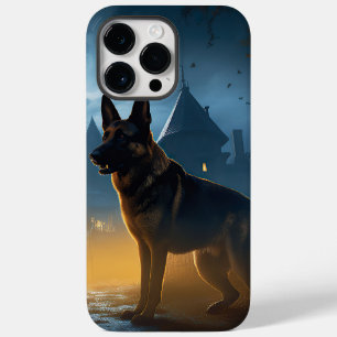 Coque Pour Pour iPhone 14 Pro Max Halloween berger allemand effroi
