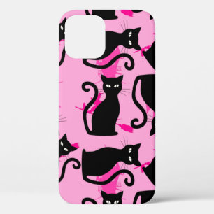Case-Mate iPhone Case halloween chat noir sorcière rose