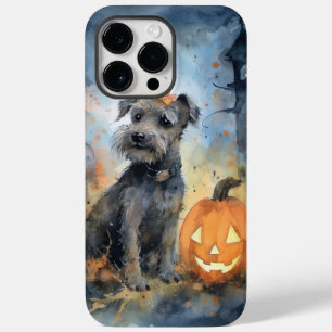 Coque Pour Pour iPhone 14 Pro Max Halloween Chesapeake Bay Terrier Avec Citrouilles