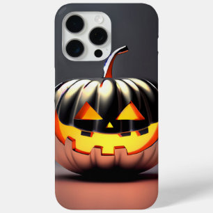 Coque iPhone 15 Pro Max Halloween Citrouille brillant