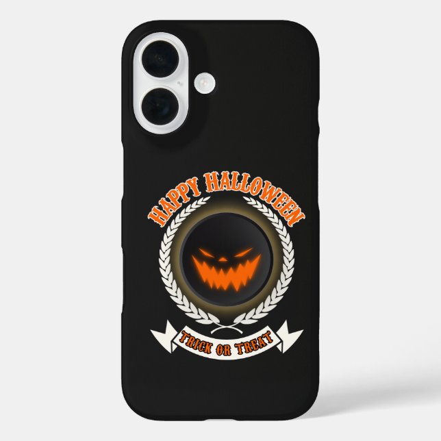 Coques Case-Mate iPhone Halloween Citrouille mal visage nuit Éffrayante (Verso)