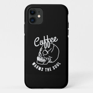 Case-Mate iPhone Case halloween crâne Café réchauffe l'âme blanche