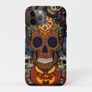 Case-Mate iPhone Case Halloween, Fiesta de citrouilles crâne de sucre, C