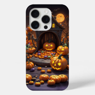 Halloween Jack o Lanterns Icons iPhone 15 Coques