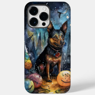 Coque Pour Pour iPhone 14 Pro Max Halloween Kelpie Australien Avec Citrouilles Épouv