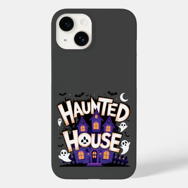Coques Case-Mate iPhone Halloween - Maison Hantée (Verso)