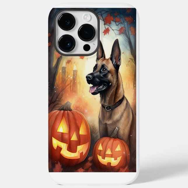 Coques Case-Mate iPhone Halloween Malinoi Belge Avec Peur Citrouille (Verso)