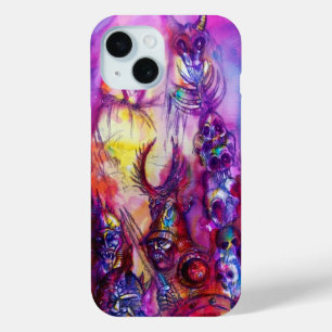 Coque Pour iPhone 15 HALLOWEEN MONSTERS / ORK WAR Imaginaire rouge viol