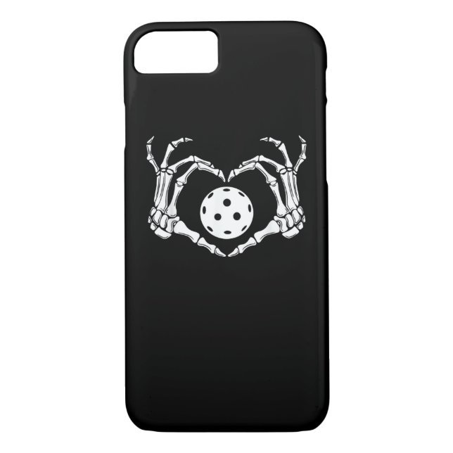 Coques Case-Mate iPhone Halloween Pickle Skeleton Mains de coeur (Dos)