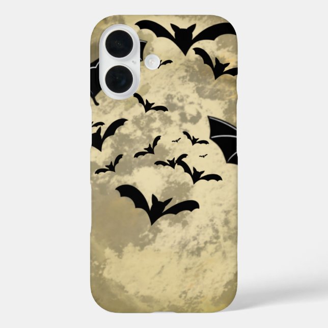 Coques Case-Mate iPhone Halloween Pleine lune De Récolte Et Bateaux De Vol (Verso)