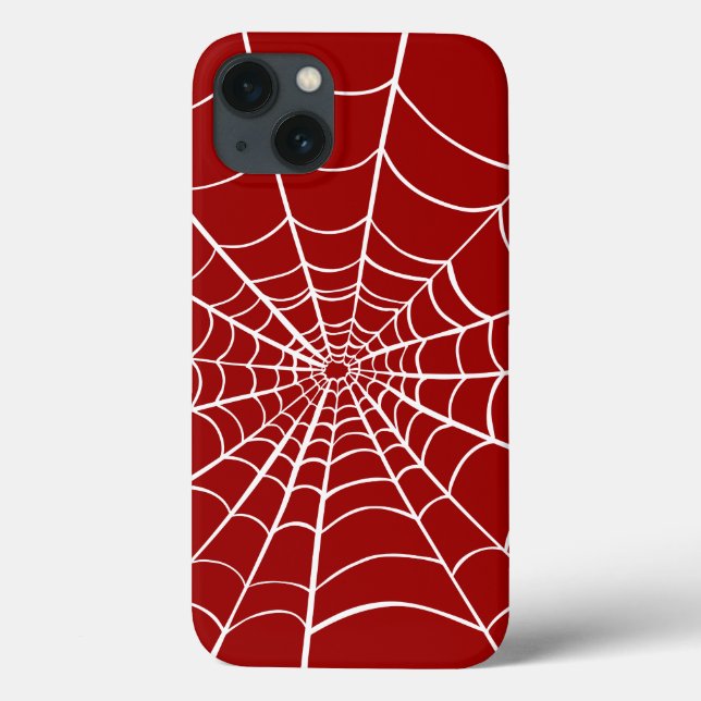 Coques Case-Mate iPhone Halloween Red White Spider Web (Verso)
